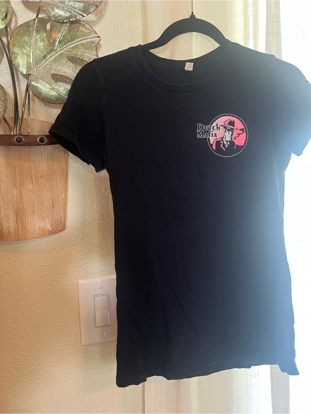 Dutch Bros Black Tee with Pink ‘Dutch Mafia’